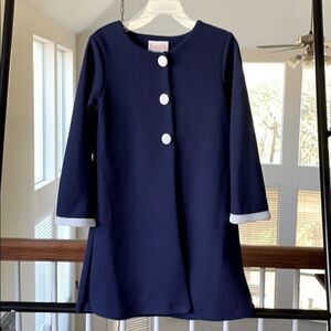 ❤️ YOUNGLAND Navy Blue Button front Coat Size 6 ❤️